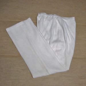 White Dressy  Pants/Trousers-Lined-Sz Small-Loose Fit
